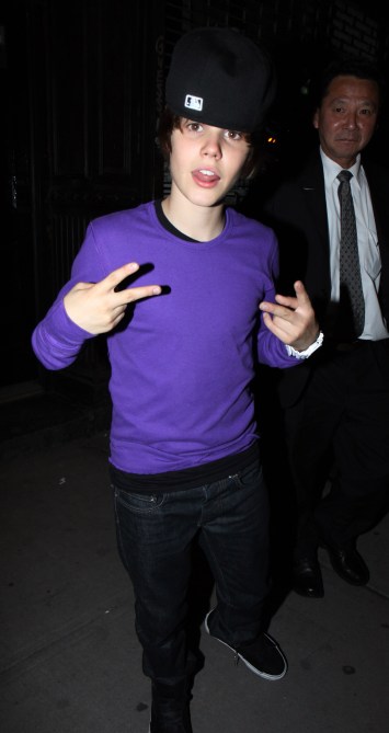 Justin Bieber seen outside Ballato's on May 20, 2009 in New York City.