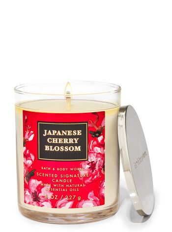 Bath & Body Works Japanese Cherry Blossom Single-Wick Candle