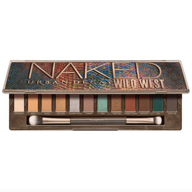 Urban Decay Wild West Eyeshadow Palette in snakeskin packaging.