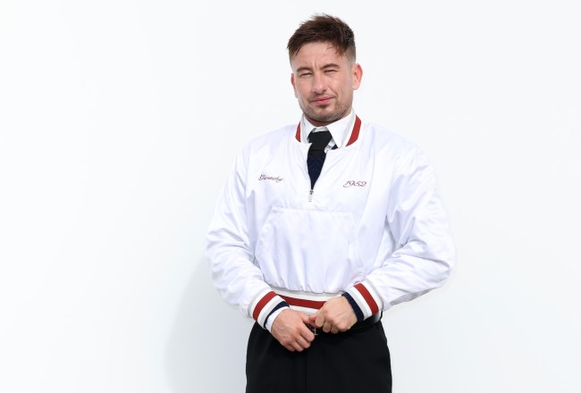 For Non-Editorial use please seek approval from Fashion House) Barry Keoghan attends the Givenchy Womenswear Spring/Summer 2024 show as part of Paris Fashion Week  on September 28, 2023 in Paris, France.