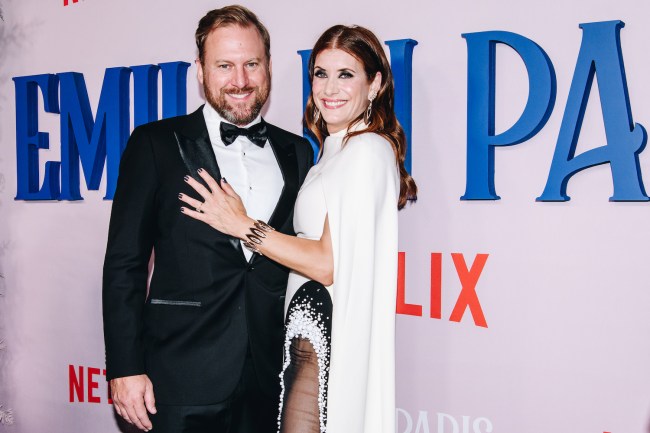 Andrew Nixon and Kate Walsh at the special screening of season 3 of "Emily In Paris" held at The French Consulate General on December 15, 2022 in New York City.