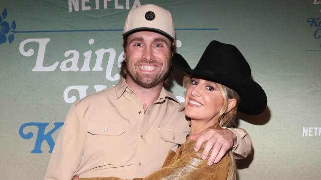 Devlin "Duck" Hodges and Lainey Wilson attend the Lainey Wilson: Keepin' Country Cool Nashville Special Screening on April 15, 2026 in Nashville, Tennessee.