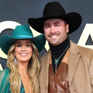 Lainey Wilson and Devlin "Duck" Hodges attend the 59th Annual Country Music Association Awards at Music City Center on November 19, 2025 in Nashville, Tennessee.