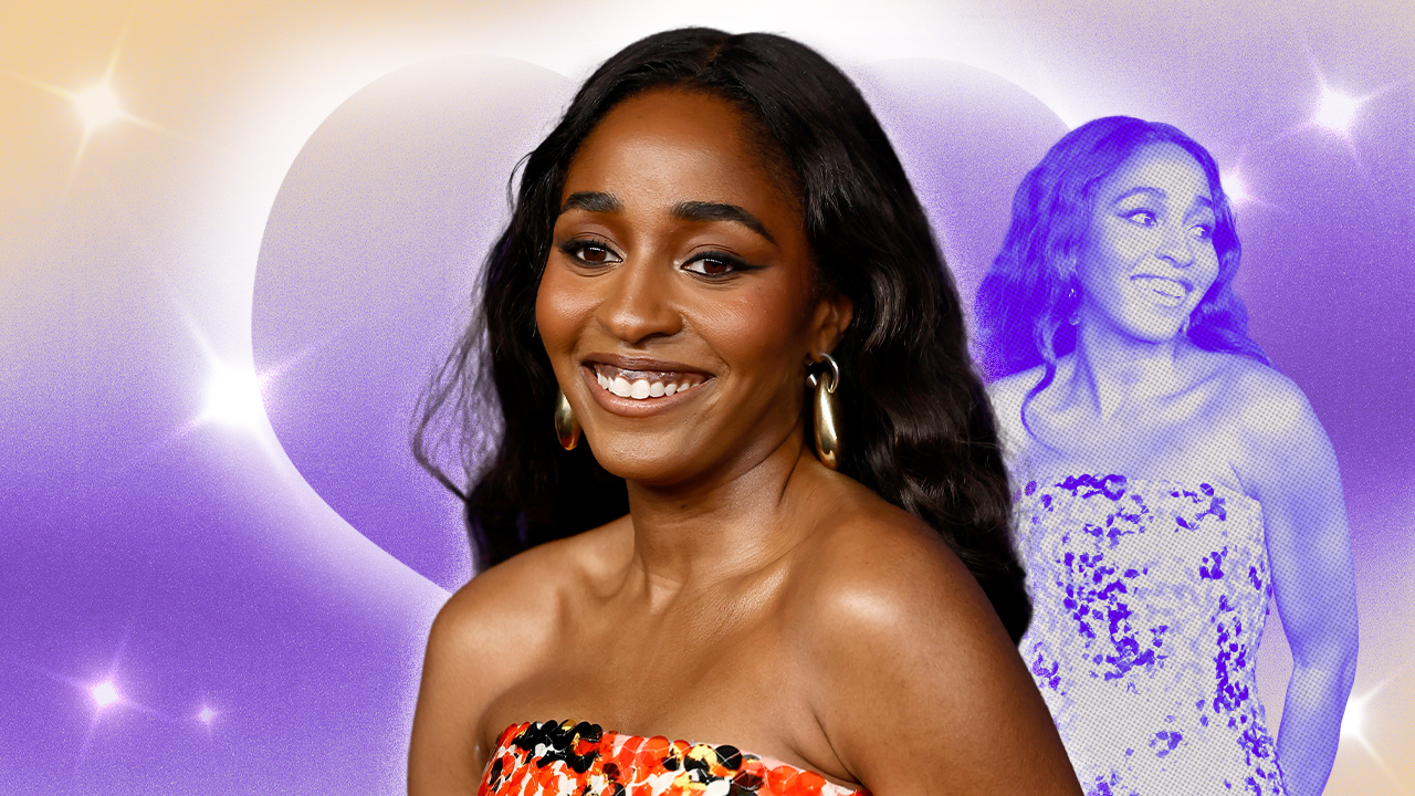 ayo edebiri emmys makeup and hair