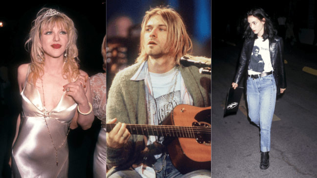Courtney Love, Kurt Cobain, and Winona Ryder