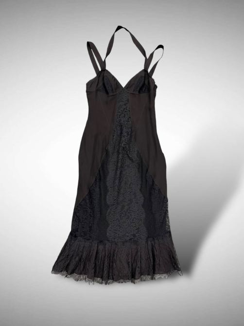 A black lace Dolce & Gabbana dress.