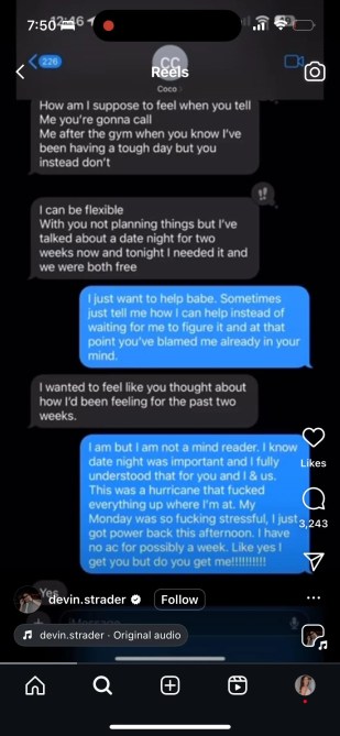 Devin texts The Bachelorette