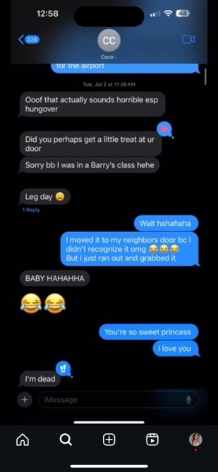 Devin texts The bachelorette