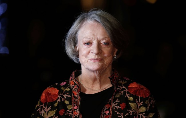 Maggie Smith at Odeon Leicester Square on October 13, 2015 in London, England.