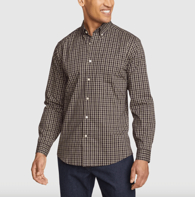 Eddie Bauer Men's Getaway Flex Long-Sleeve Shirt