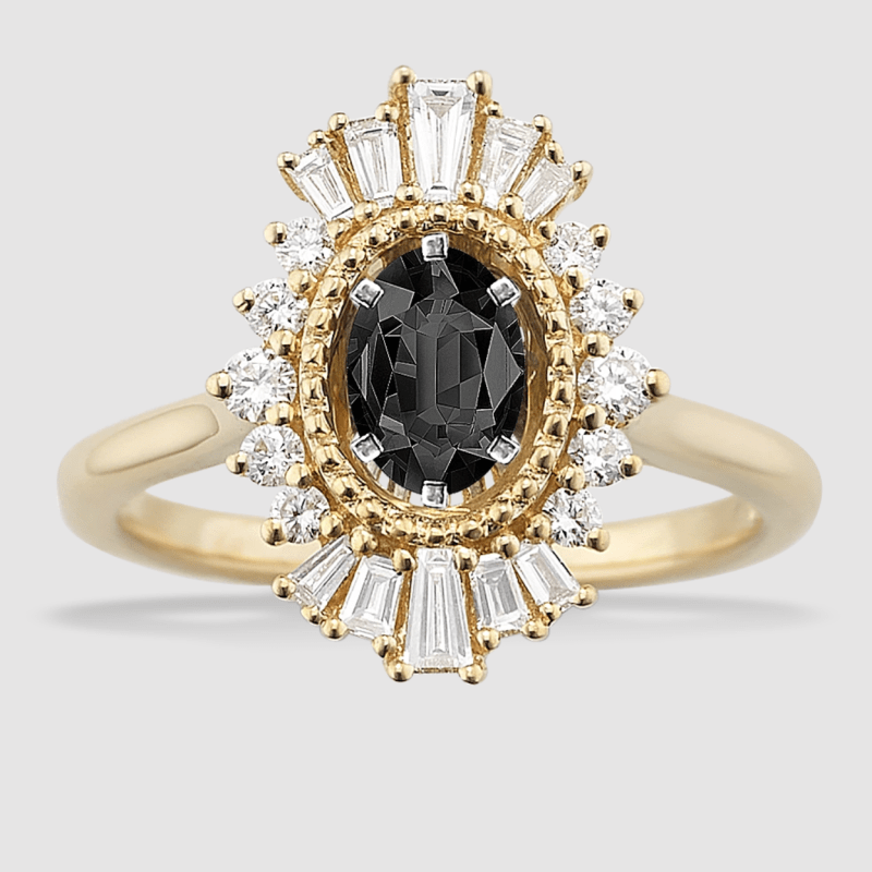 27 Black Wedding Rings Perfect for October Brides