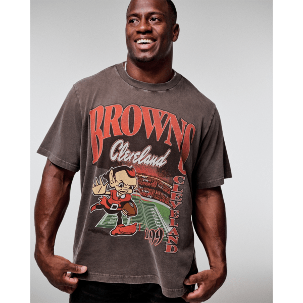 Abercrombie & Fitch Cleveland Browns Vintage-Inspired Graphic Tee