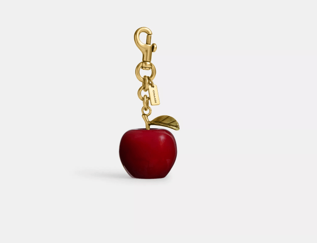 Coach Small Apple Bag Charm