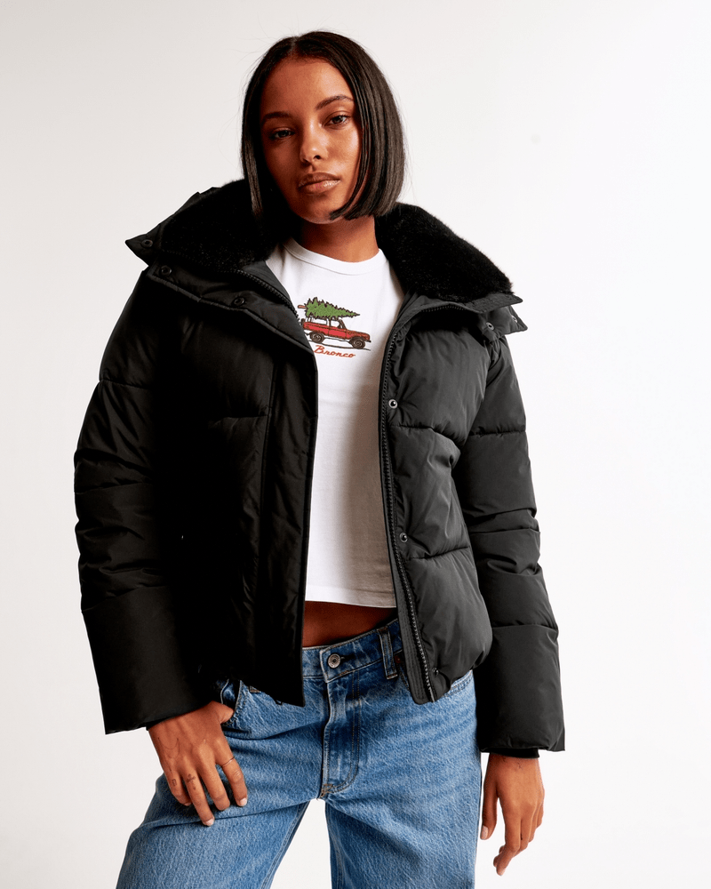 Abercrombie & Fitch Ultra Puffer in black