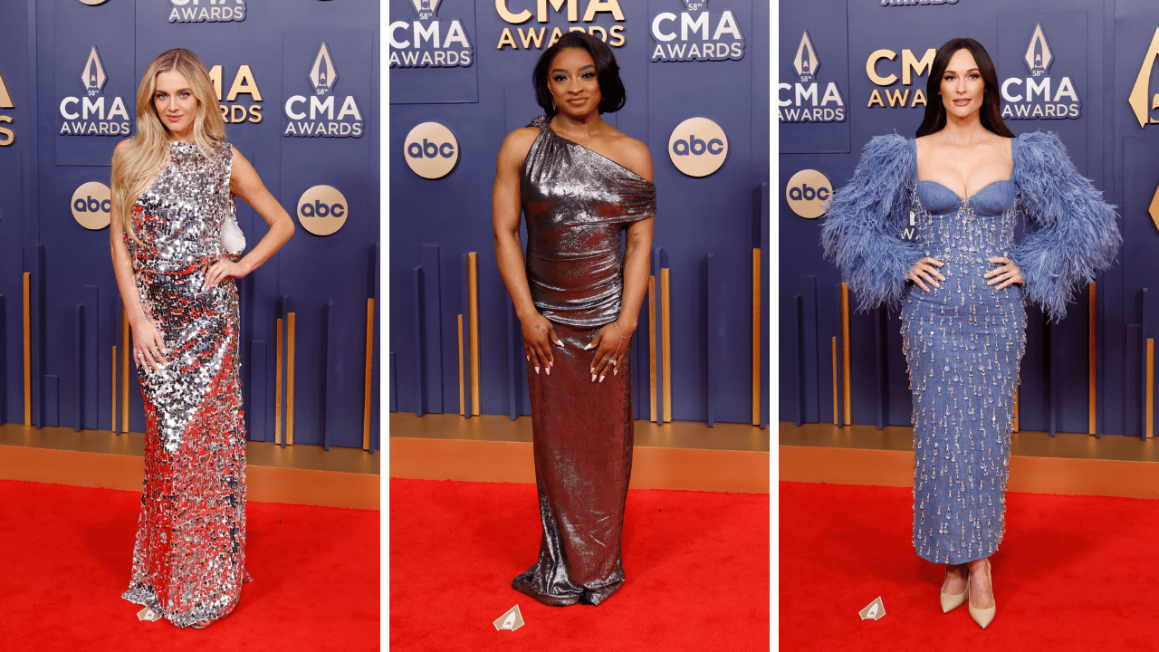 kelsea ballerni, simone biles, kacey musgraves at the 2024 cma awards