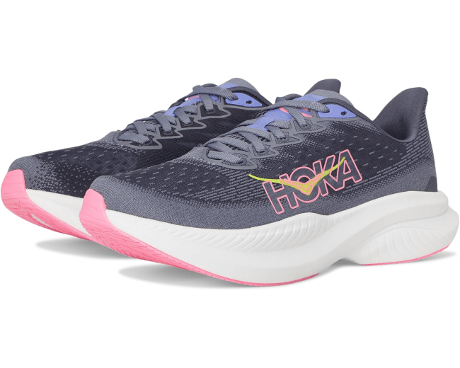 Hoka Mach 6 in Grey Skies/Charcoal Grey