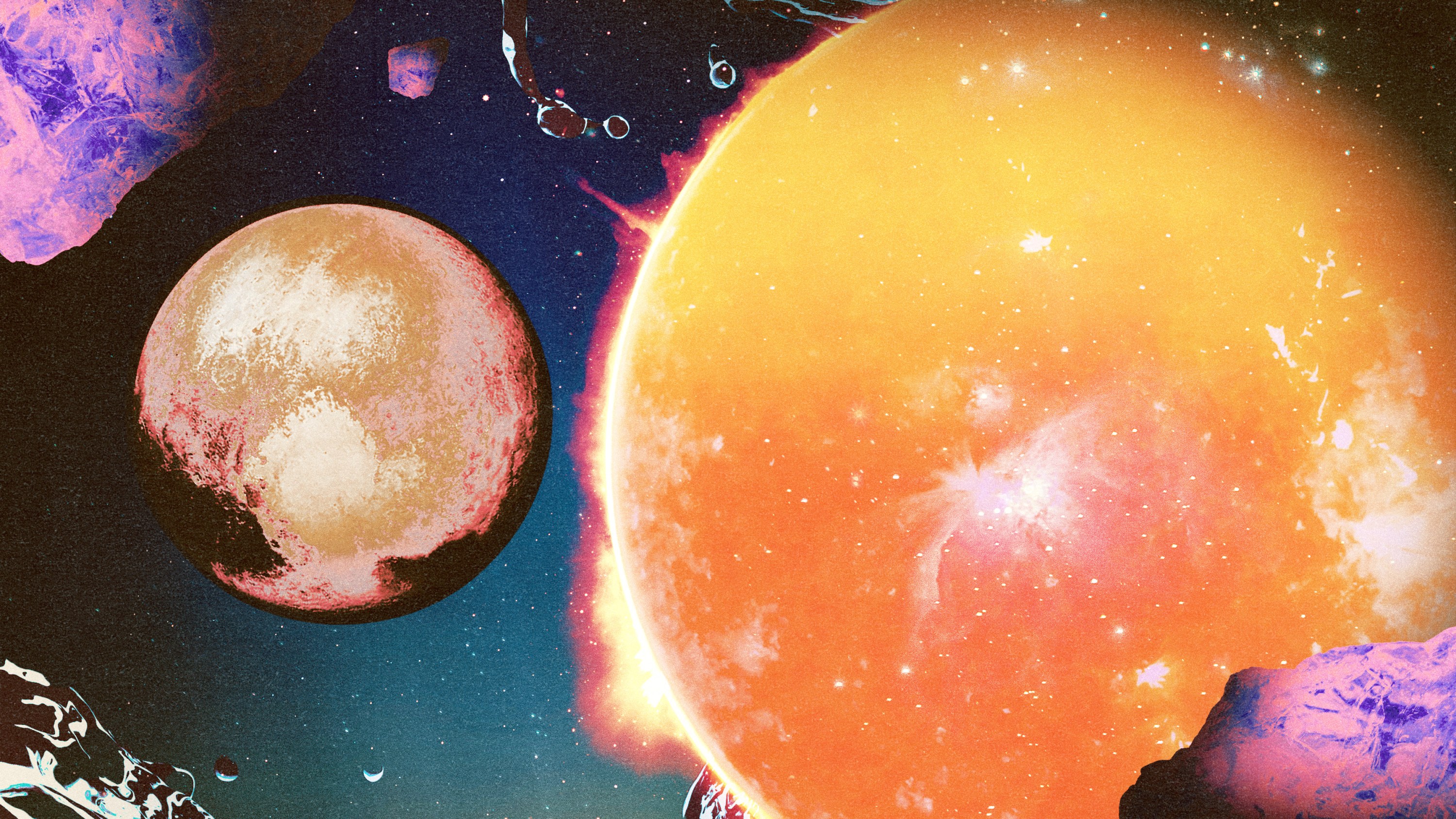 The sun sitting next to Pluto in Aquarius