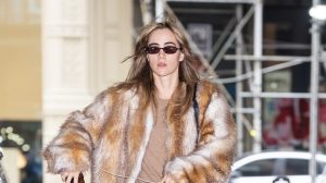 Suki Waterhouse is seen in Tribeca on January 13, 2025 in New York City.