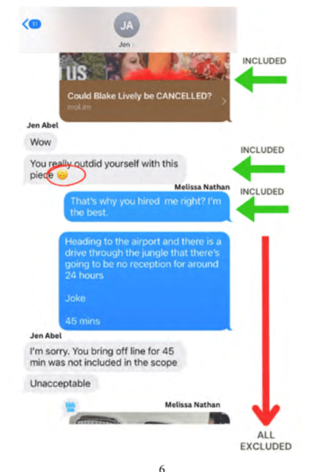 Justin Baldoni Texts