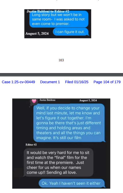 justin baldoni texts