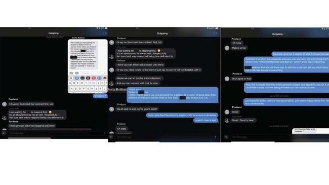 Justin Baldoni texts