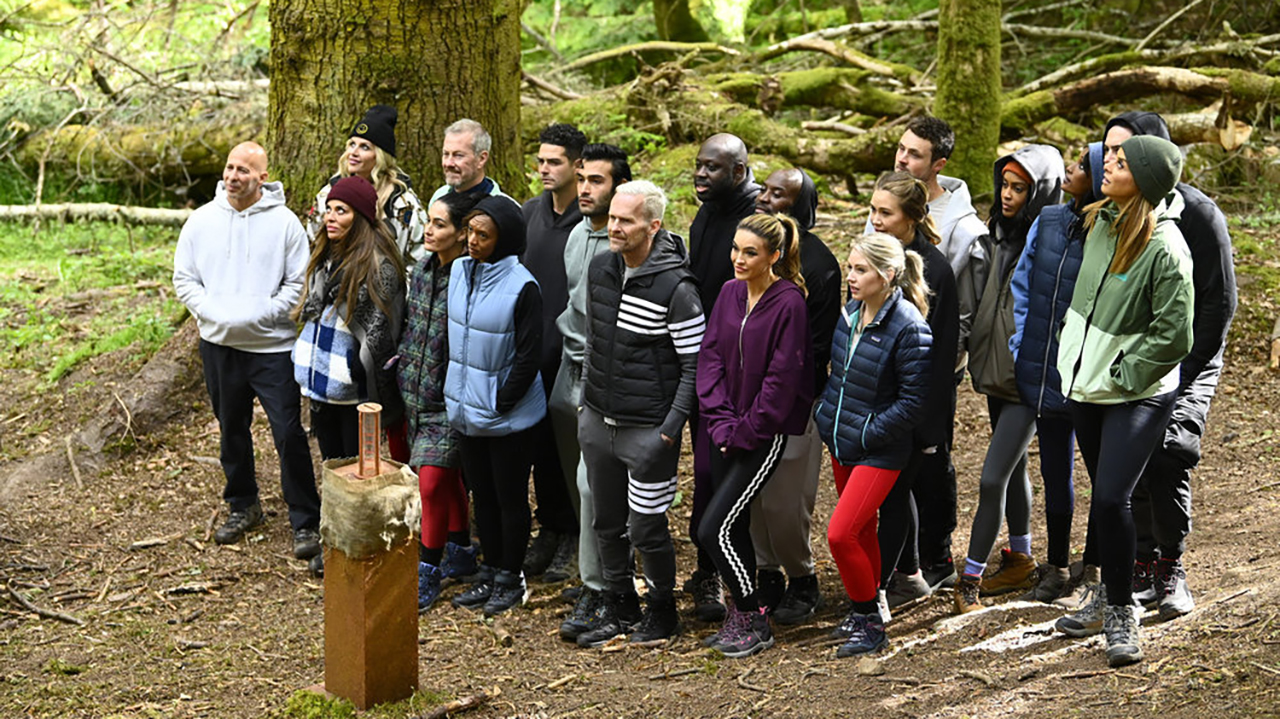 THE TRAITORS -- "Revenge Is A Dish Best Served Cold" Episode 302 -- Pictured: (l-r) Tony Vlachos, Dolores Catania, Carolyn Wiger Lord, Ivar Mountbatten, Nikki Garcia, Danielle Reyes, Wells Adams, Sam Asghari, Bob Harper, Bob The Drag Queen, Jeremy Collins, Chrishell Stause, Britney Haynes, Gabby Windey, Dylan Efron, Ciara Miller, Chanel Ayan, Tom Sandoval, Robyn Dixon