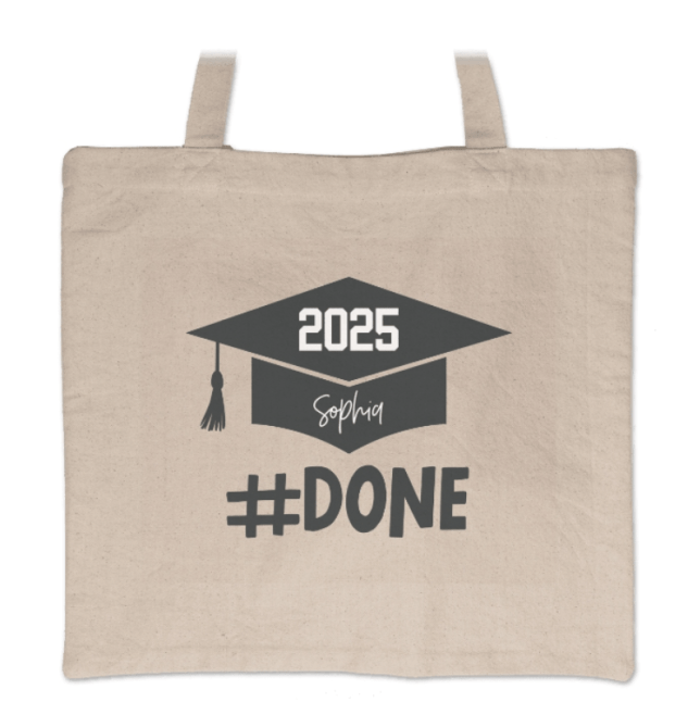 Canvas Tote Bag Done Cap