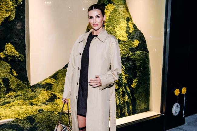 Paige Lorenze at the Burberry Flagship Store Reopening Cocktail Party held at Burberry on October 16, 2024 in New York, New York.