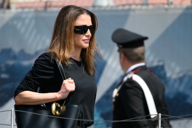 Jordan's Queen Rania prepares to board a taxi boat after landing at Venice Marco Polo airport ahead of Jeff Bezos' wedding on June 26, 2025. Celebrities in superyachts sail into Venice this week for the three-day wedding party of Amazon tycoon Jeff Bezos and Lauren Sanchez, despite irate locals who say the UNESCO city is no billionaire's playground. The tech magnate and journalist have reportedly invited about 200 guests to their multi-million dollar nuptials in the Italian city, which are expected to kick off on June 26 and end Saturday with a ceremony at a secret location