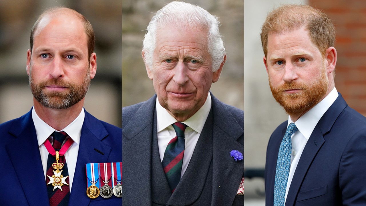 King Charles, Prince William, Prince Harry