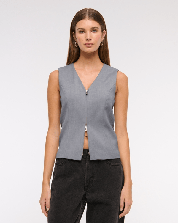 Abercrombie & Fitch High-Neck Suiting Vest