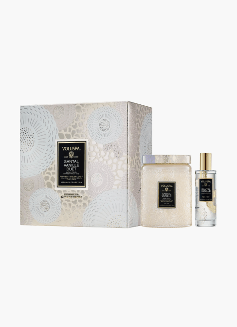 Voluspa Santal Vanille Jar Candle & Room Spray Set