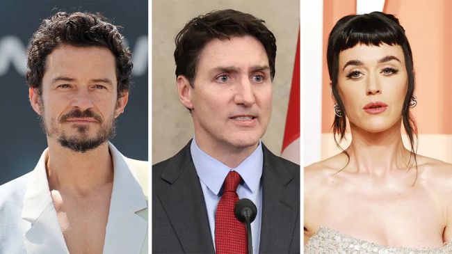 Orlando Bloom, Justin Trudeau, Katy Perry