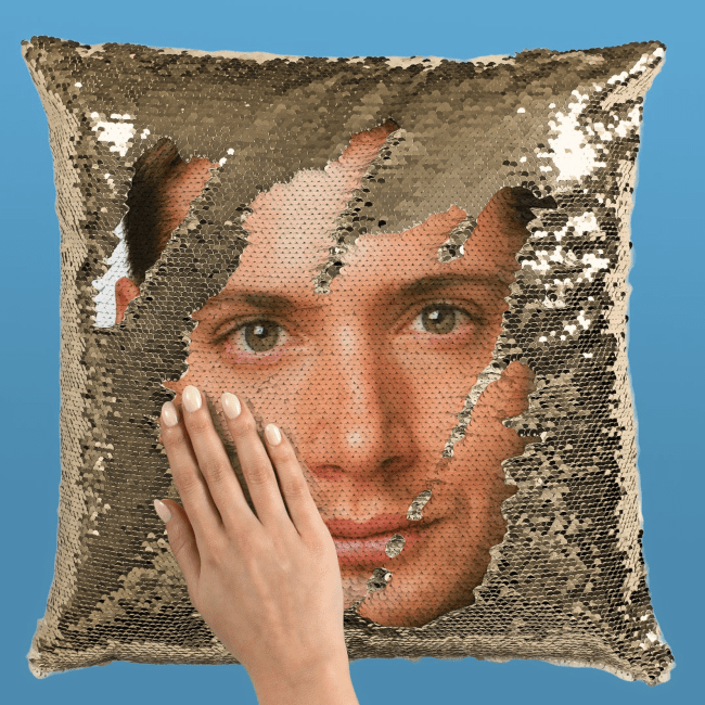 Jensen Ackles Fan Sequin Pillowcase