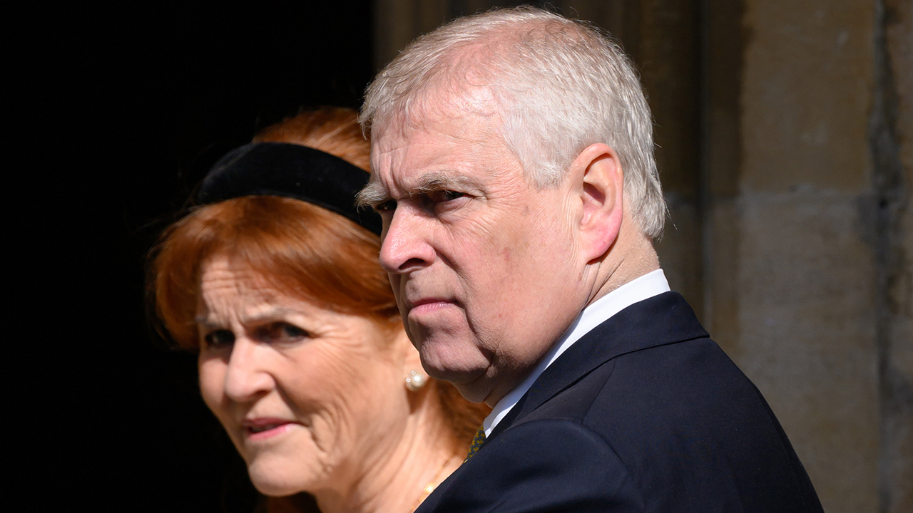 WINDSOR, ENGLAND - APRIL 20: Sarah Ferguson, Duchess of York and Prince Andrew, Duke of York attends the Easter Sunday Mattins Service at St George's Chapel on April 20, 2025 in Windsor, England. (