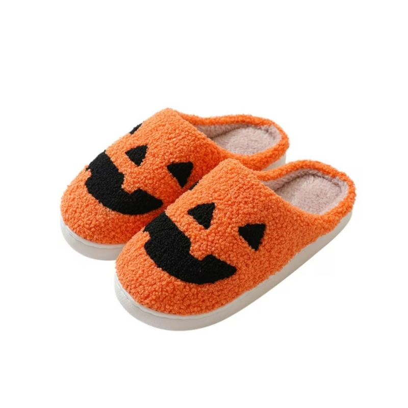 We Found The Cutest Halloween Version of the Viral Happy Face Slippers