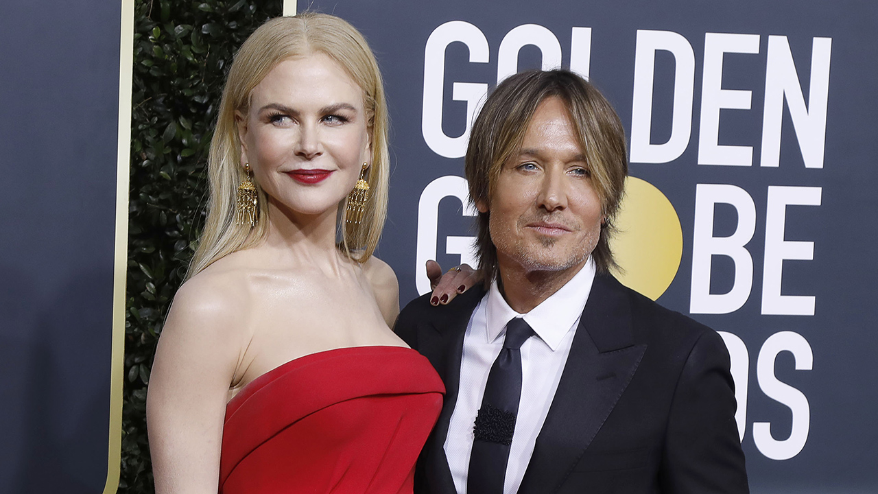 LOS ANGELES, CALIFORNIA, UNITED STATES - JANUARY 5, 2020 - Nicole Kidman and Keith Urban photographed on the red carpet of the 77th Annual Golden Globe Awards at The Beverly Hilton Hotel on January 05, 2020 in Beverly Hills, California