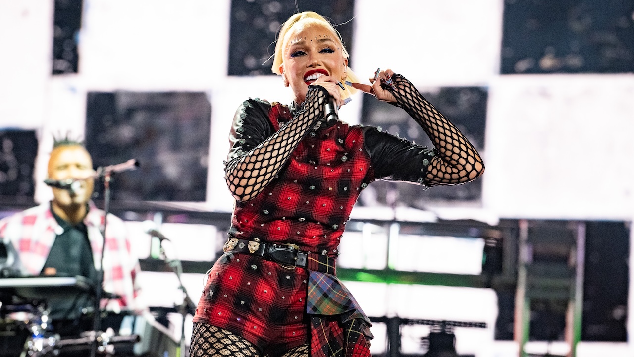 Gwen Stefani of No Doubt performs during the 2024 Coachella Valley Music and Arts Festival - Weekend 2 - Day 2 at Empire Polo Club on April 20, 2024 in Indio, California.