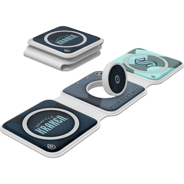 Seattle Kraken Keyscaper Personalized 3-in-1 Foldable Charger