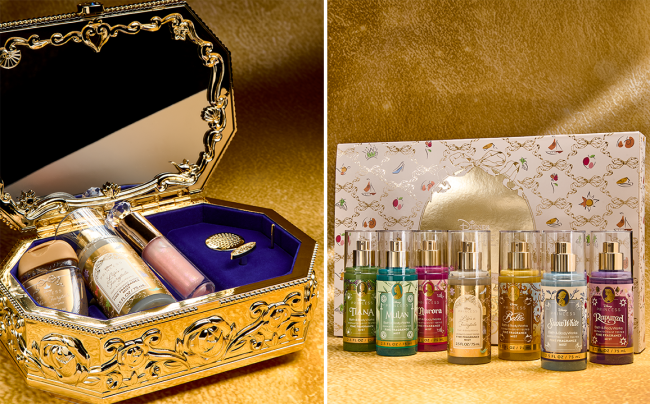 Two photos of products from the Bath & Body Works Disney Princess Collection 2026