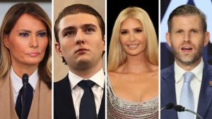 Melania Trump, Barron, Ivanka and Eric