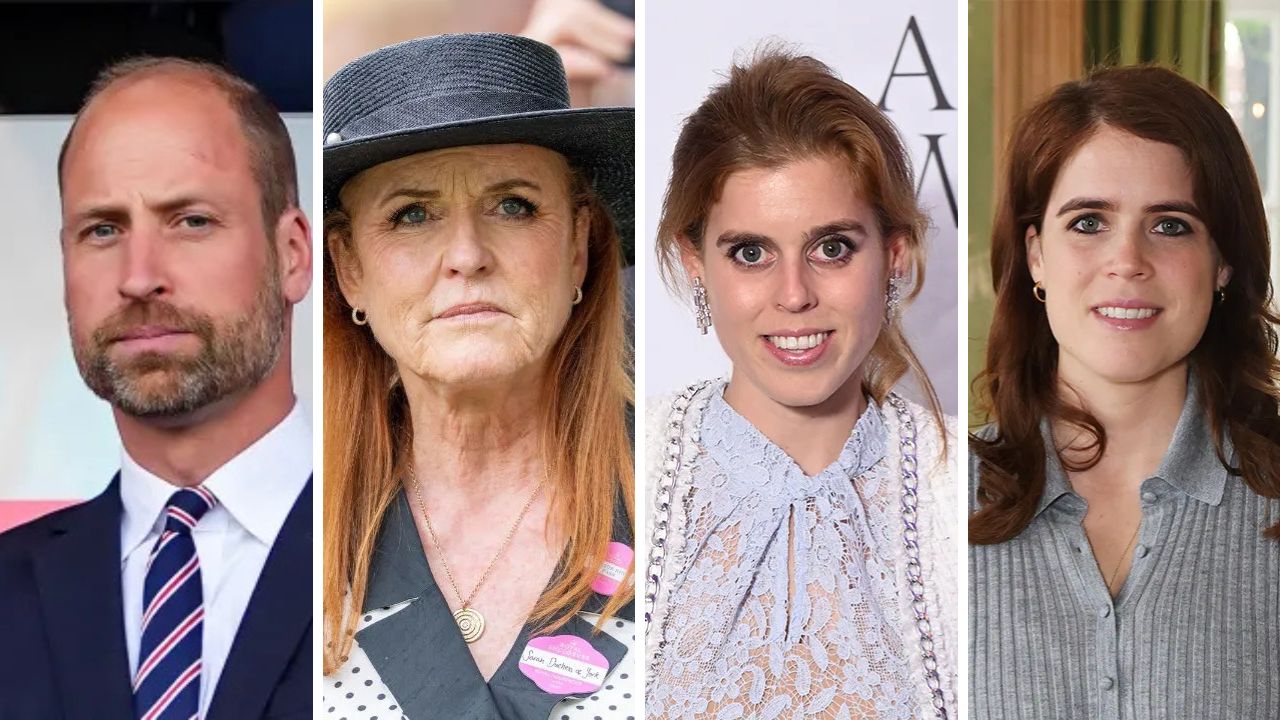 William, Fergie, Beatrice and Eugenie