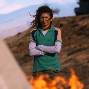 A photo of Zendaya in Euphoria Season 3, Episode 2