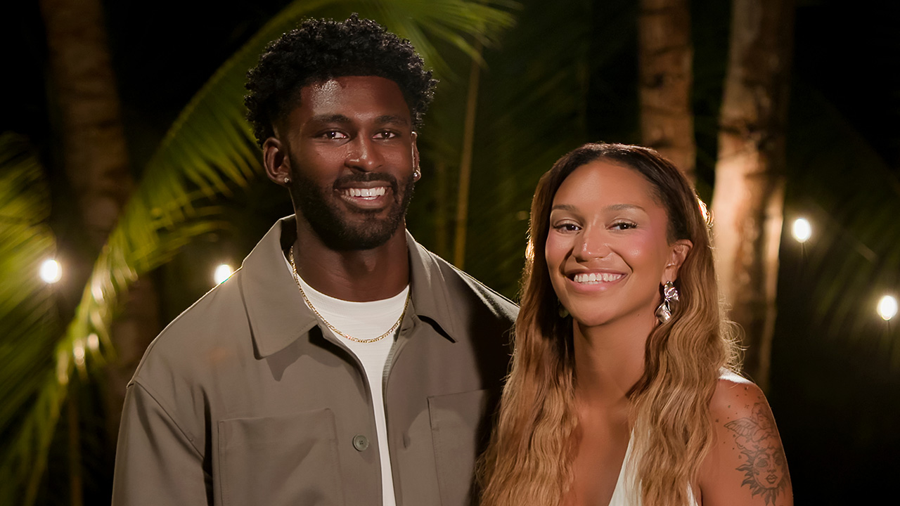 Xzavier Odom and Sydney McGregor in episode 9 of 'Temptation Island' season 2.